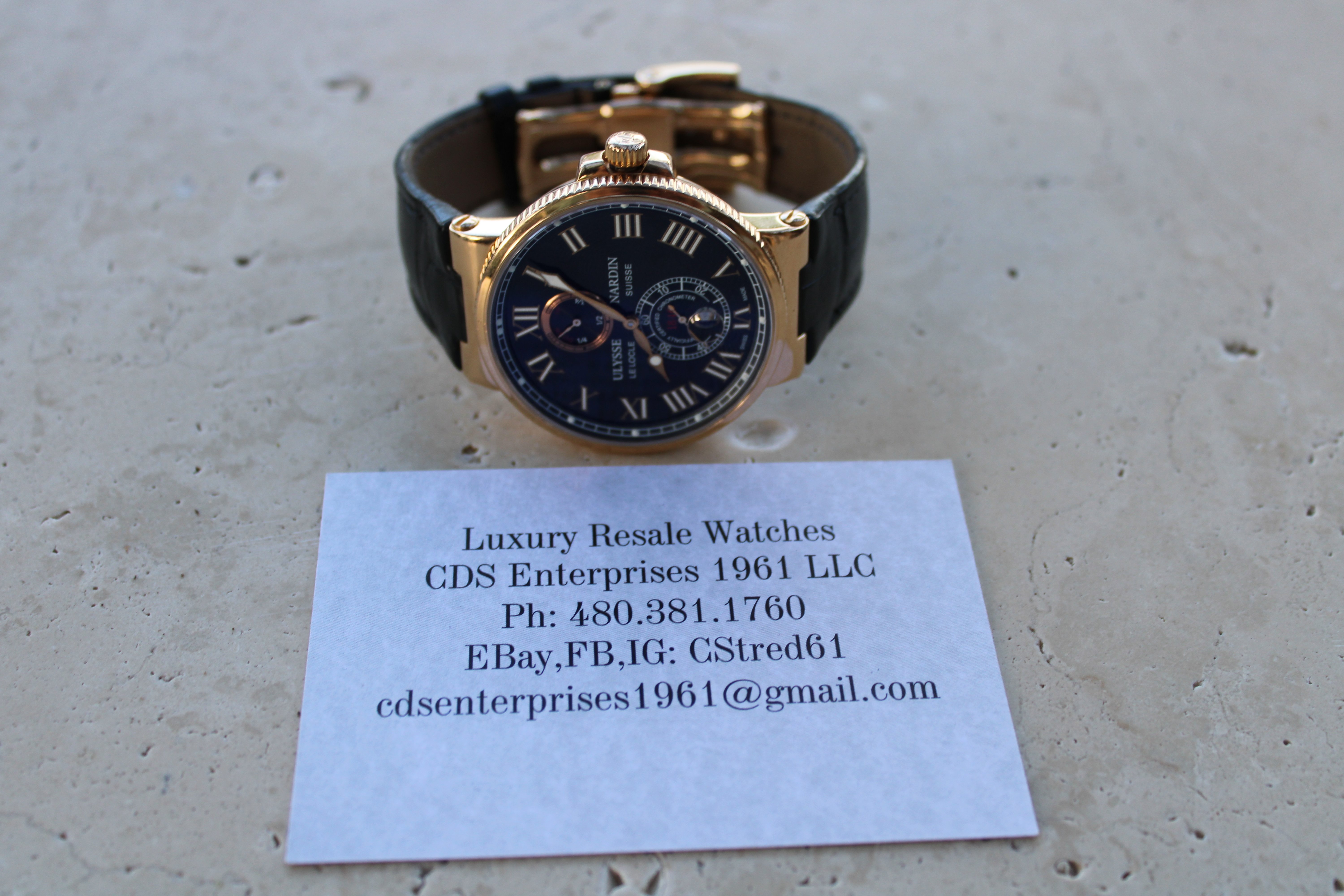 Ulysse Nardin Maxi Marine Chronometer 43mm Limited 18k Rose Gold