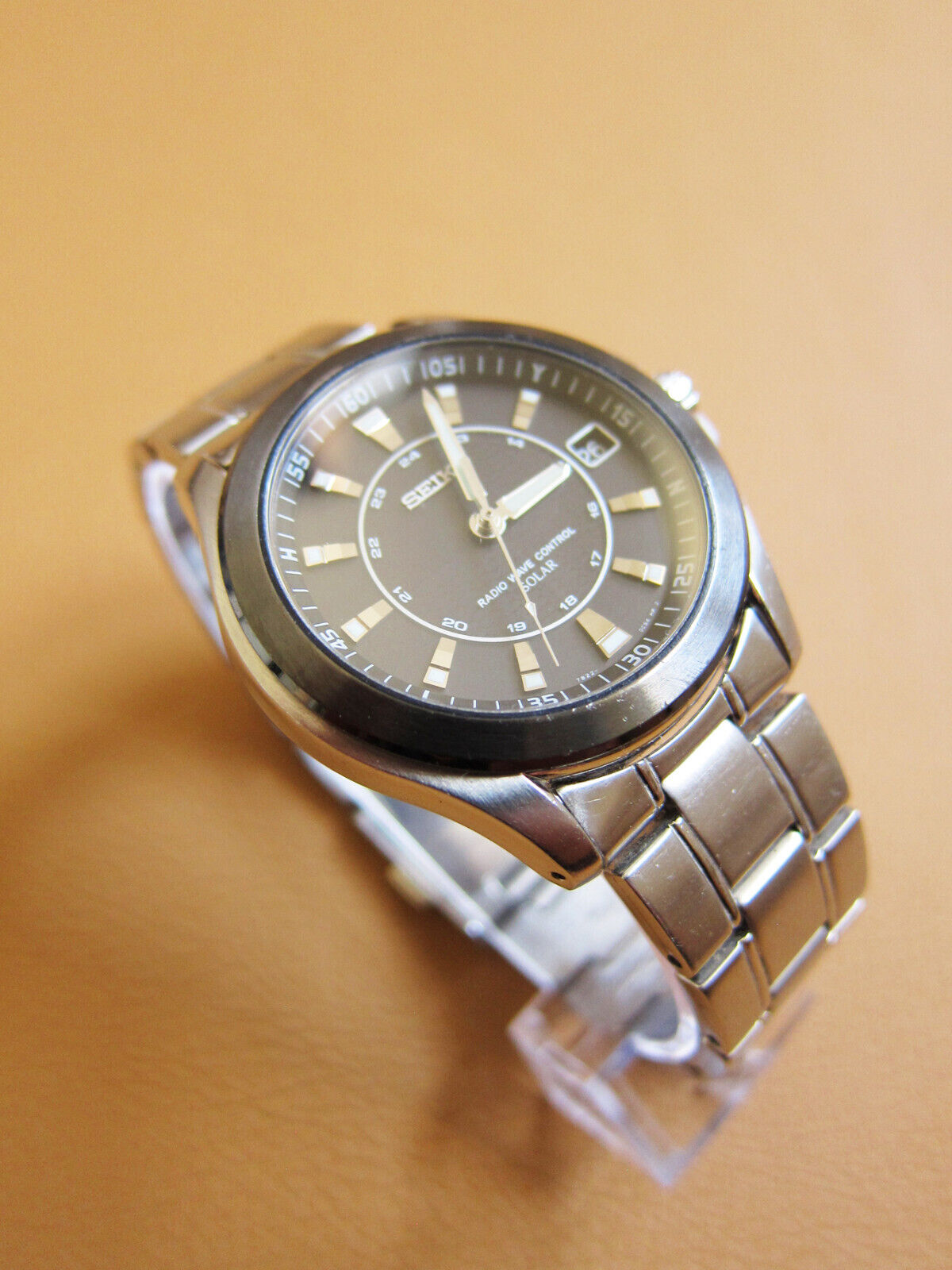 ヘルゾエディオ Watch Seiko Radio Wave Control Solar Titanium (no. 2) - Etsy
