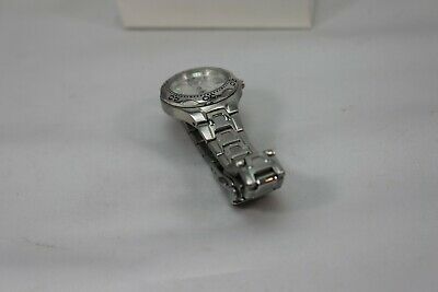 Fossil 100 Meters Blue 330 Feet Water Res SS Silver Tone Day Date