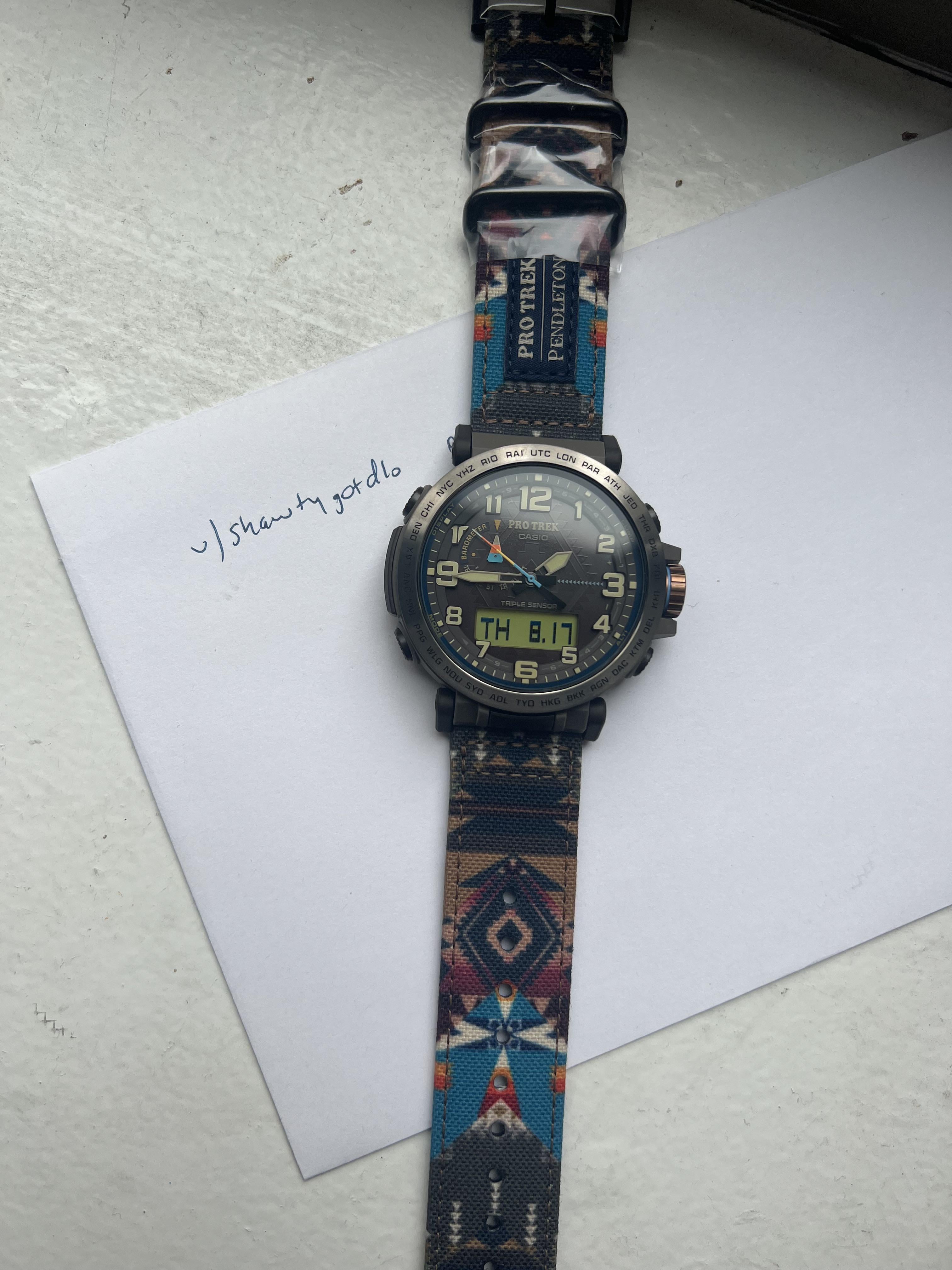 WTS Casio x Pro Trek x Pendleton WatchCharts