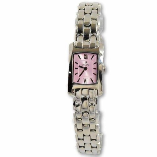 Women's bulova outlet pink dial watch