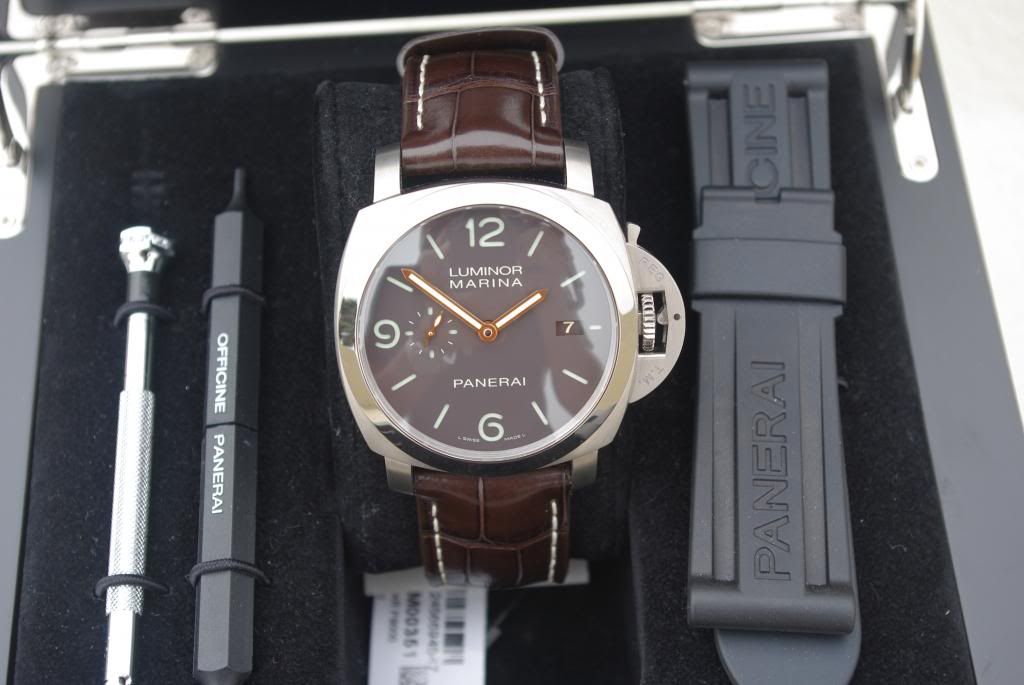 FSOT Panerai Pam 351 O Series Complete UNPOLISHED Set Open