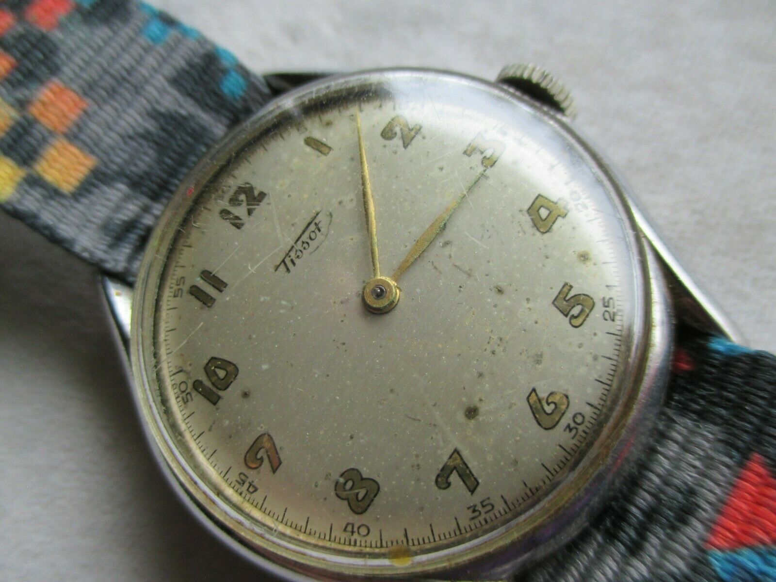 VINTAGE WRIST WATCH TISSOT REF 6440 3 24 HOURS DIAL 17