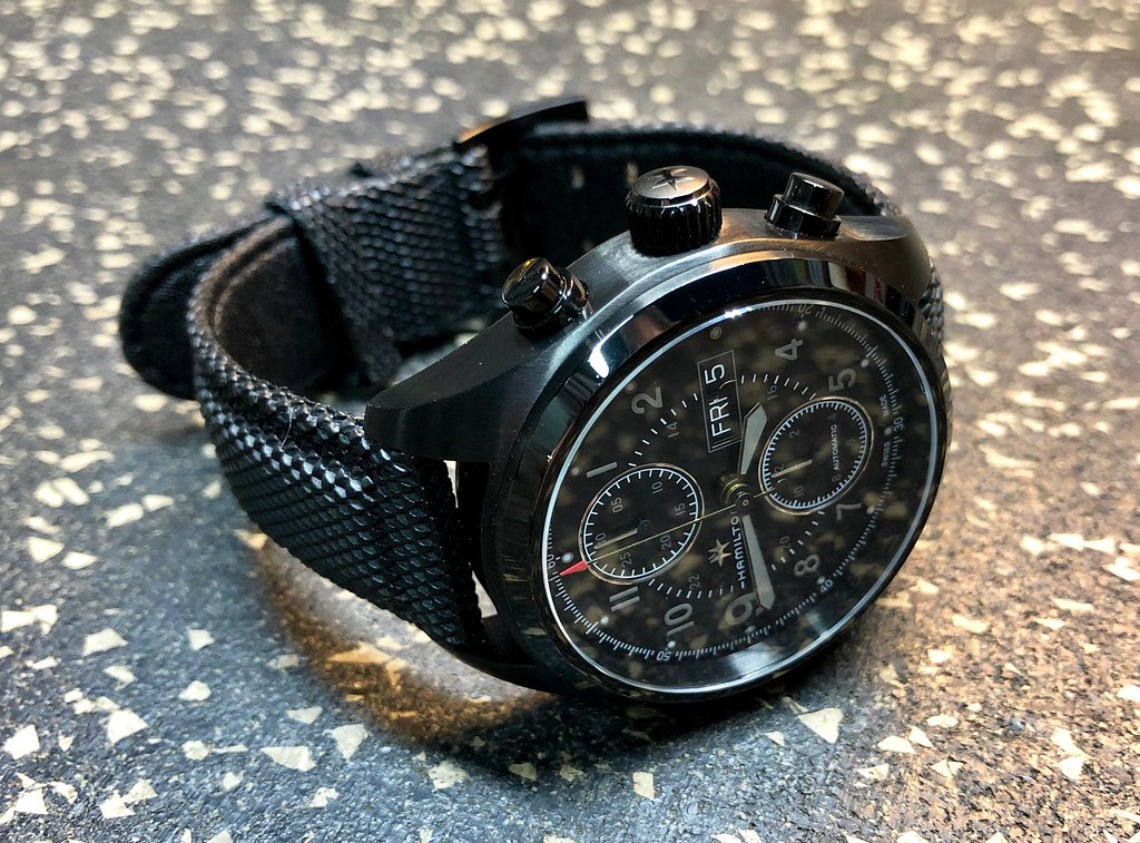 Hamilton khaki field online auto chrono full black