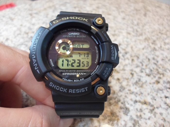 FS Dawn Black 25th Anniversary Casio G-Shock Frogman, GW-225A