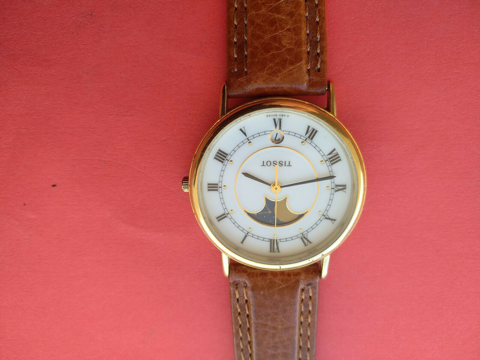 Vintage TISSOT C280 Moonphase Men s 7j Wristwatch eta 955.419