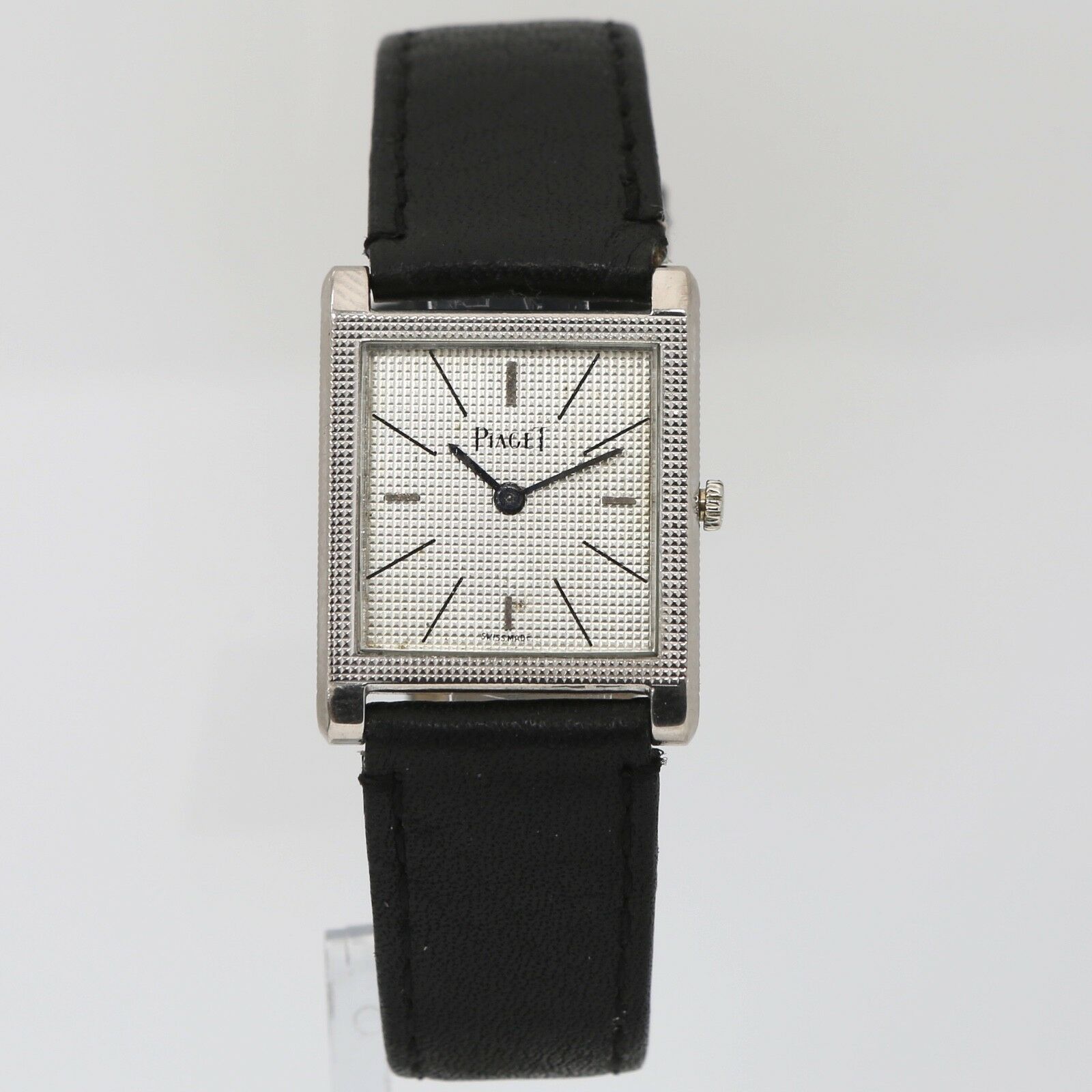 Vintage PIAGET 931 Hobnail 18K White Gold 23mm 60 s Mens Swiss