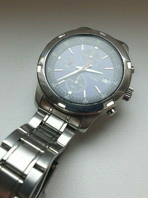 Seiko Chronograph for Men watch 4t57-0080 Watch 100m Stainless Steel Metal  Strap | WatchCharts