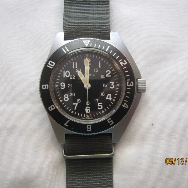 FS- ADANAC-GALLET MILITARY PILOT-DIVE WATCH- FEB 1986 CONTRACT ...