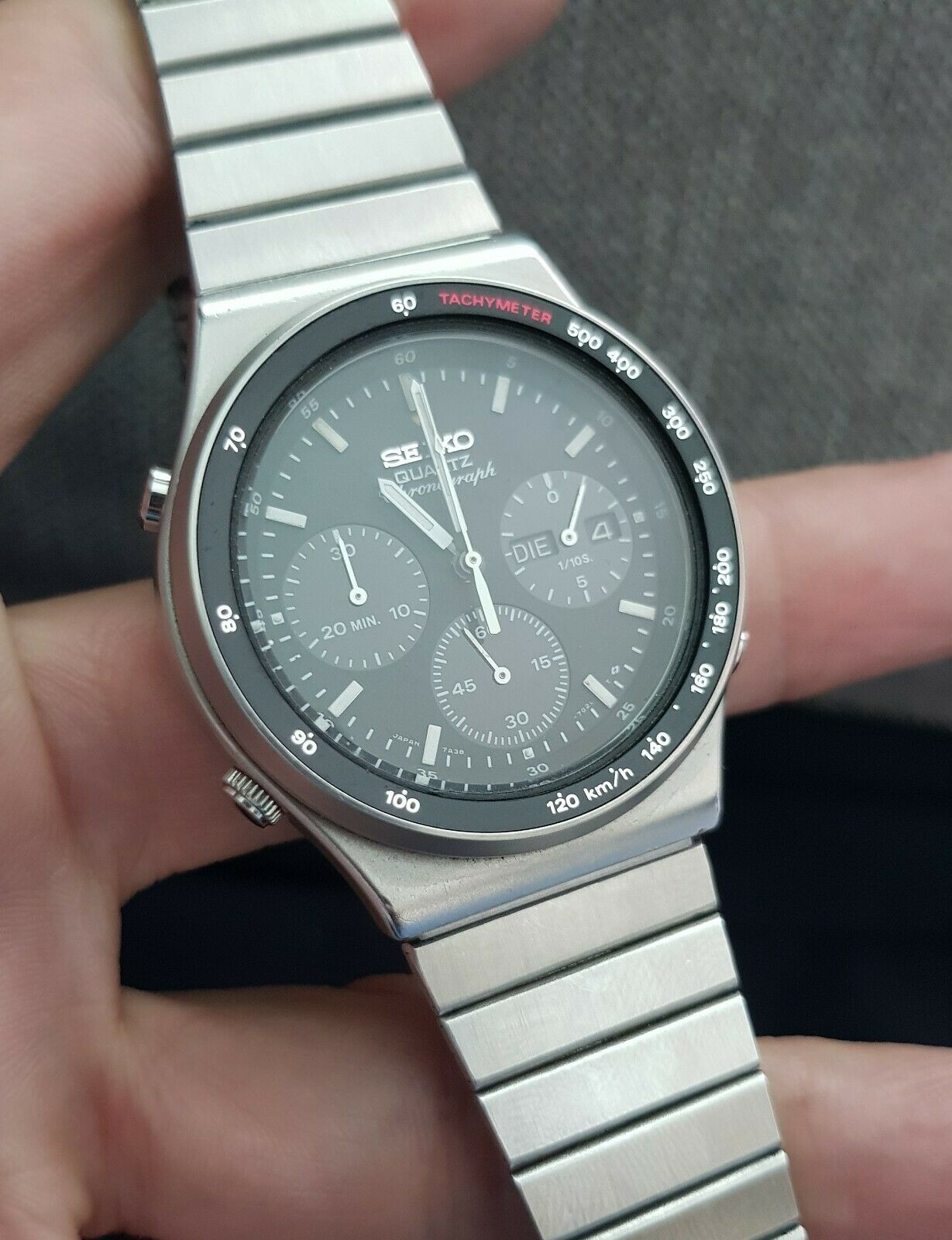 Seiko Speedmaster 7A38-7010 Japan Meca-Quartz Mens Chronograph Watch |  WatchCharts