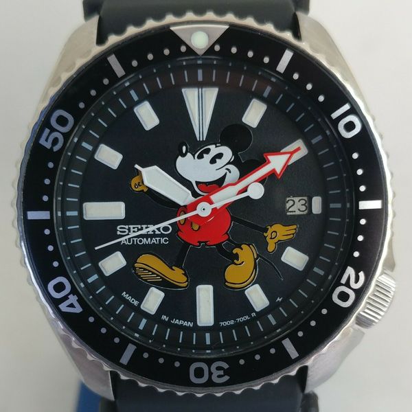 Seiko 7002-7000 Vintage Divers Mickey Mouse Automatic Watch Mod #783 |  WatchCharts