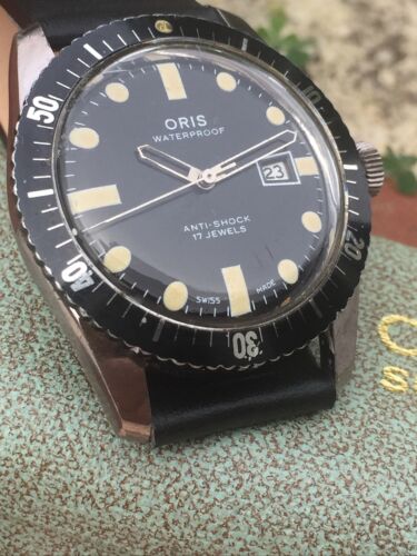 Original Oris Rare 65 Vintage Divers Watch Super 17 Jewels 654