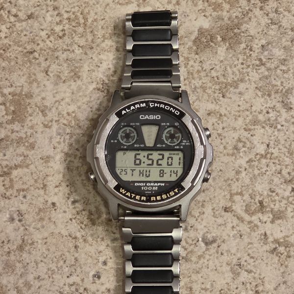 Casio 828 DGW-300 Digi-Graph Quartz Alarm Digital Vintage Menâ s Watch ...
