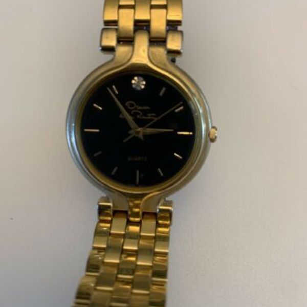 Oscar De La Renta Watch Diamond Vintage Gold Plated Oscar De La Renta Diamond Ladies Watch  main image 4