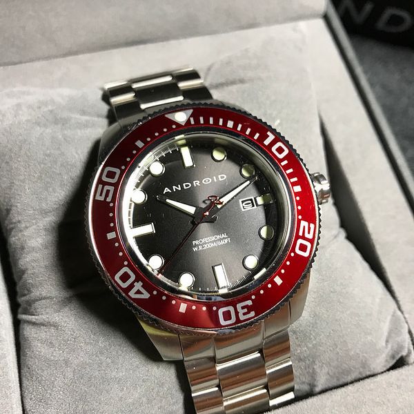 FS: *CUSTOM* Android Divemaster 200 Black Bay Homage | WatchCharts ...