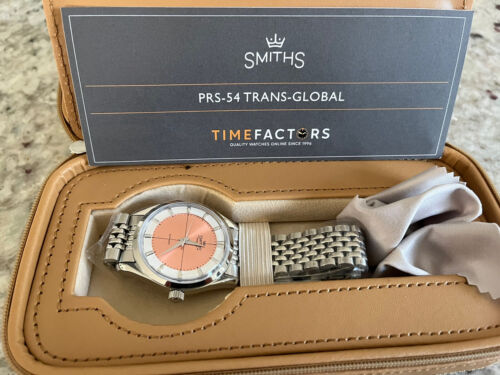 Timefactors Smiths PRS-54 Trans-Global Automatic Salmon Dial Watch