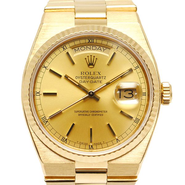 [Used] Rolex ROLEX Day-Date Oyster Quartz 19018 Men's 750YG Solid gold ...