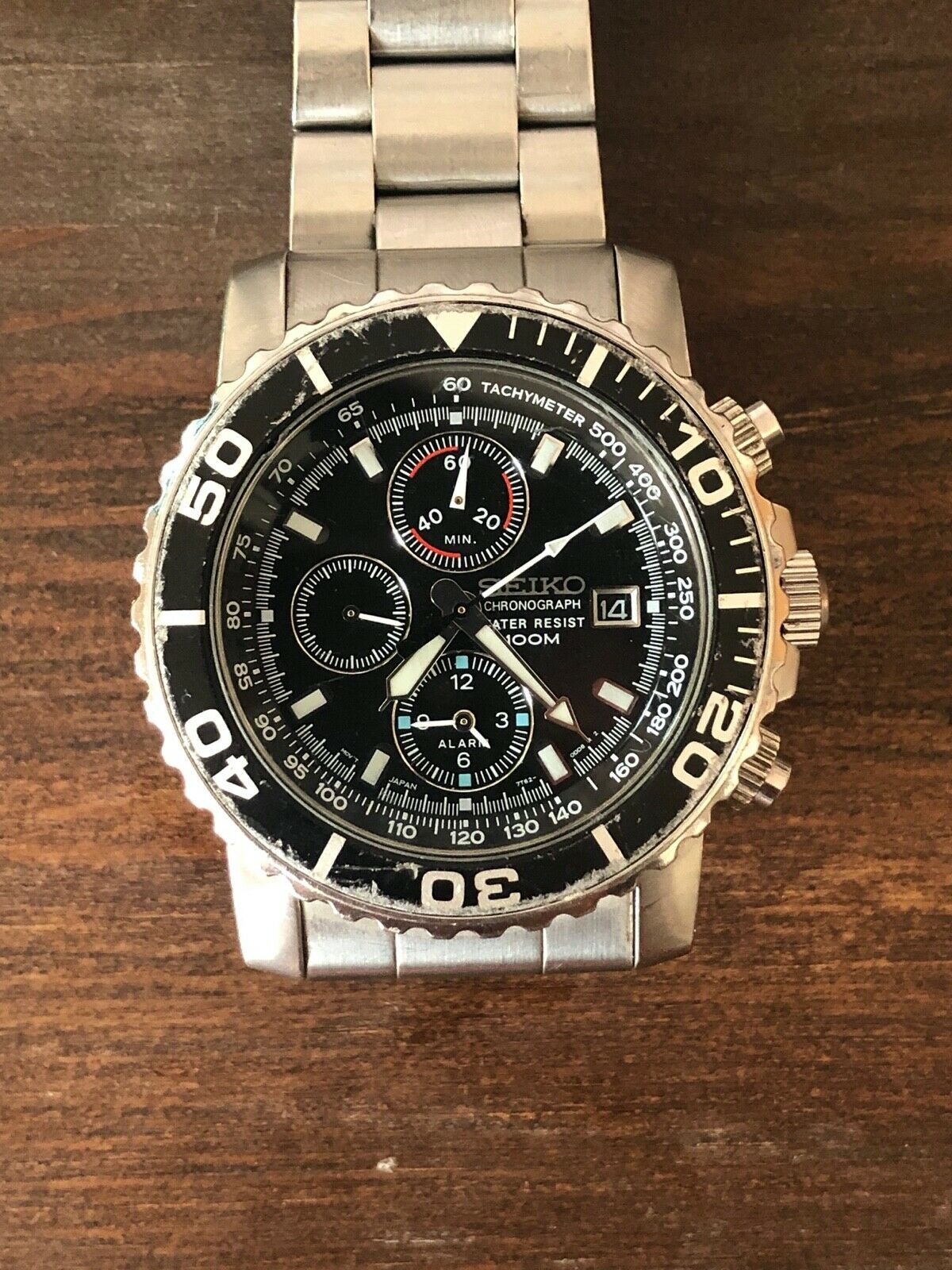 SEIKO クロノグラフ 逆輸入海外モデル SNA225P1 7T62-0CV0 美品】【動作:〇】SEIKO SNA225P1 7T62-0CV0クロノグラフ - メルカリ