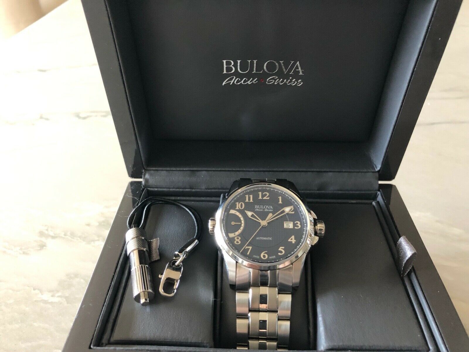 Bulova Accu Swiss Calibrator 63B175 Swiss Made Men s Automatic