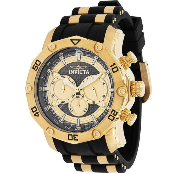 Invicta Men's Watch Pro Diver Quartz Chronograph Gray and Gold Dial ...