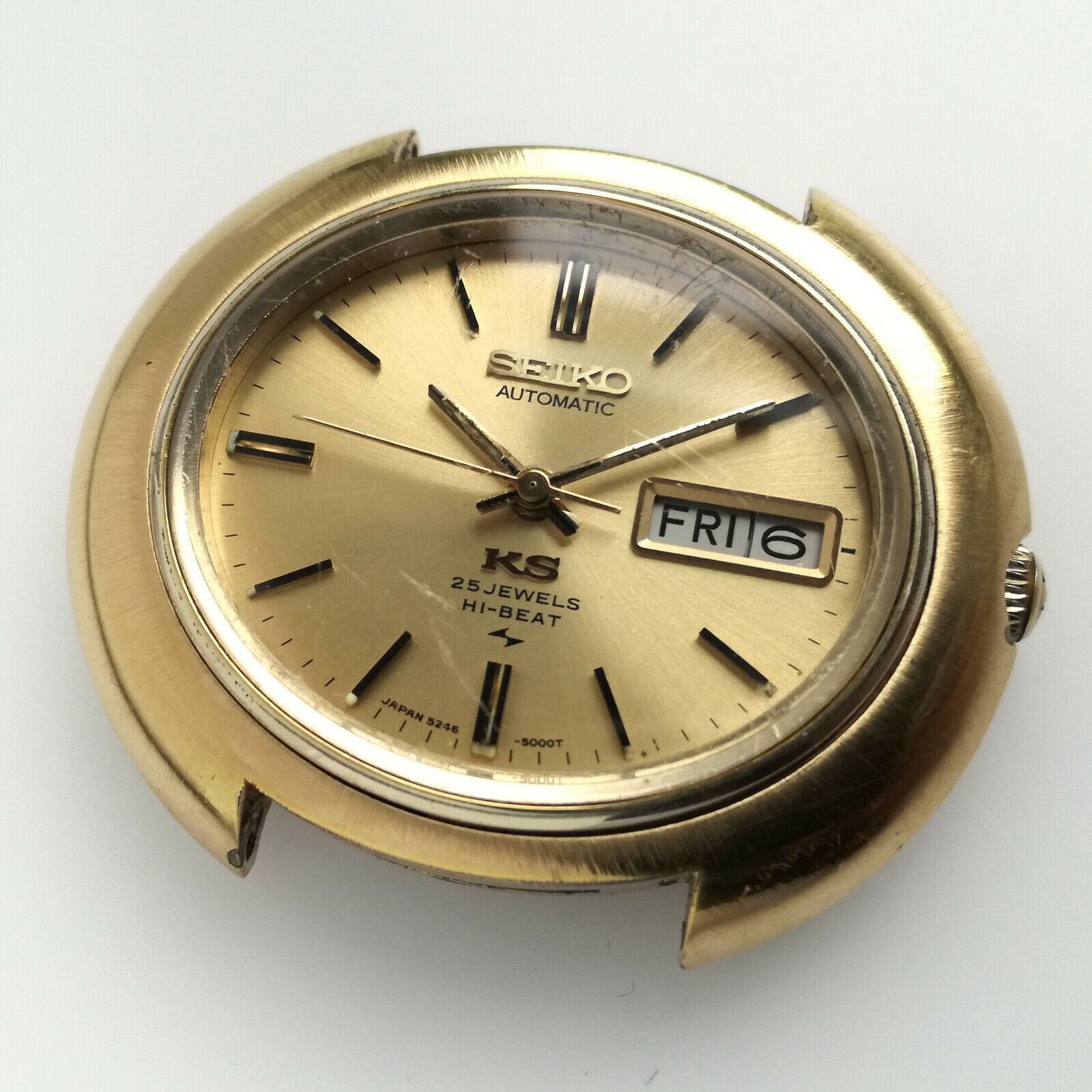 1972 Rare Men's King Seiko 'HI-BEAT' automatic Daini 52KS 5246