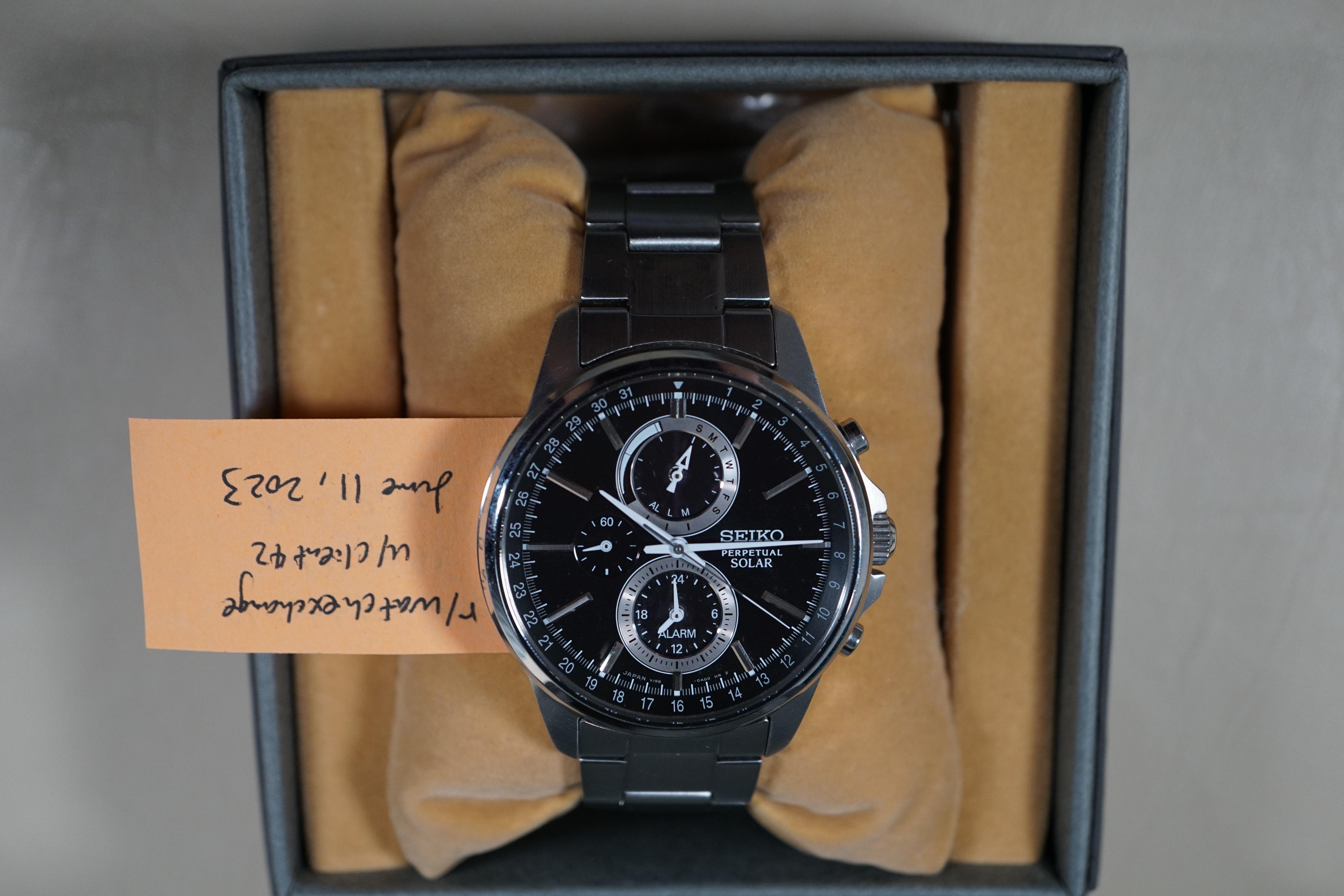 WTS] Seiko Selection SBPJ005 V198 Perpetual Solar Chronograph