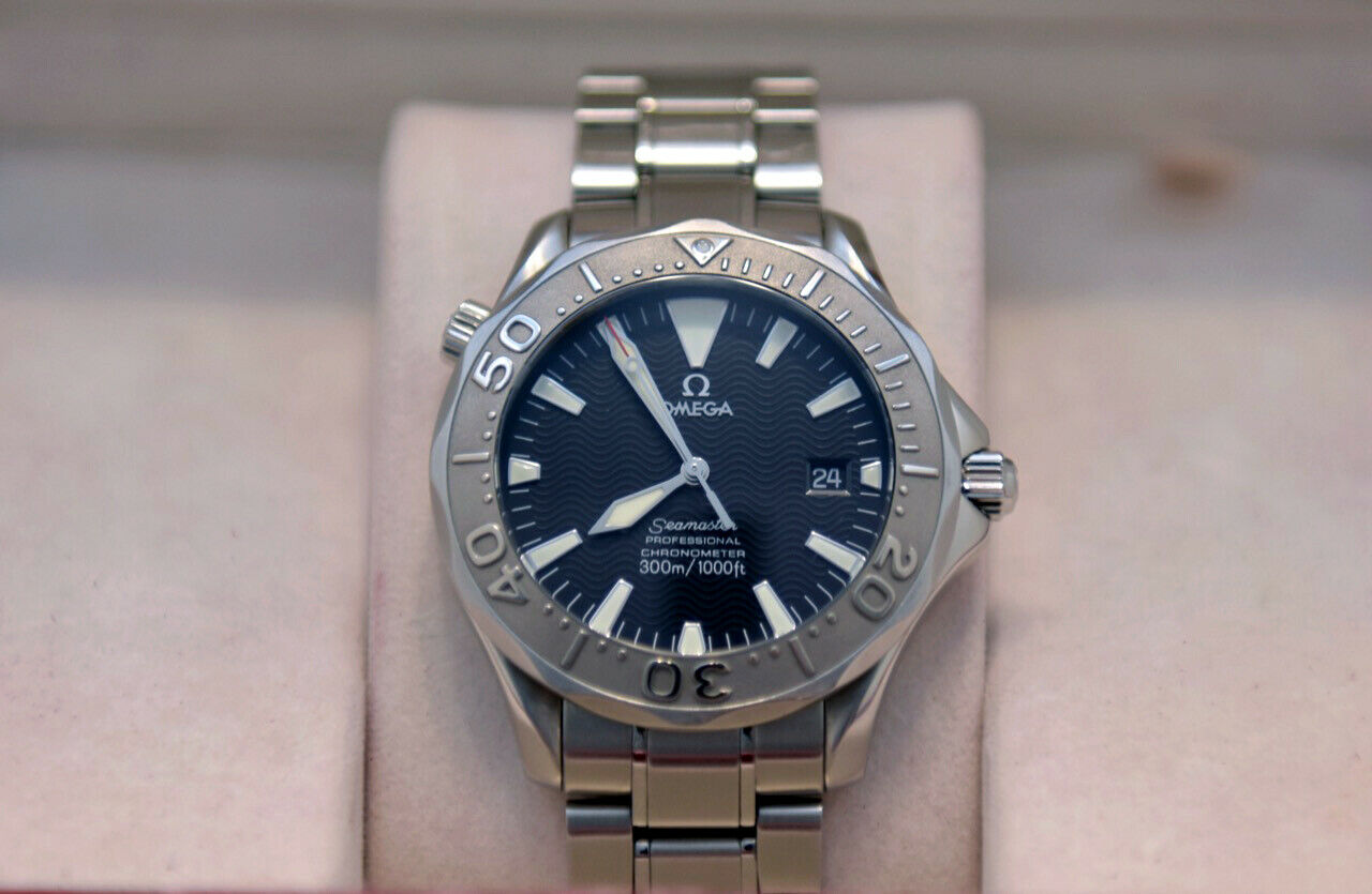 Rare Omega Seamaster 300M Chronometer 18K White Gold Bezel Reference 2230.50.00 WatchCharts Marketplace