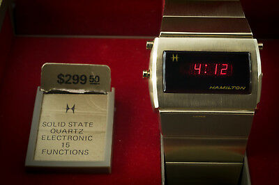 hamilton qed led watch