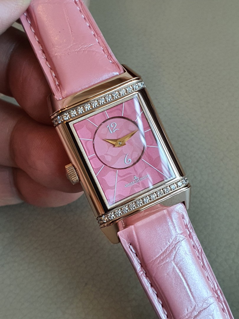 UBER RARE Jaeger LeCoultre Reverso Duetto Ivy Pink 18K Rose Gold