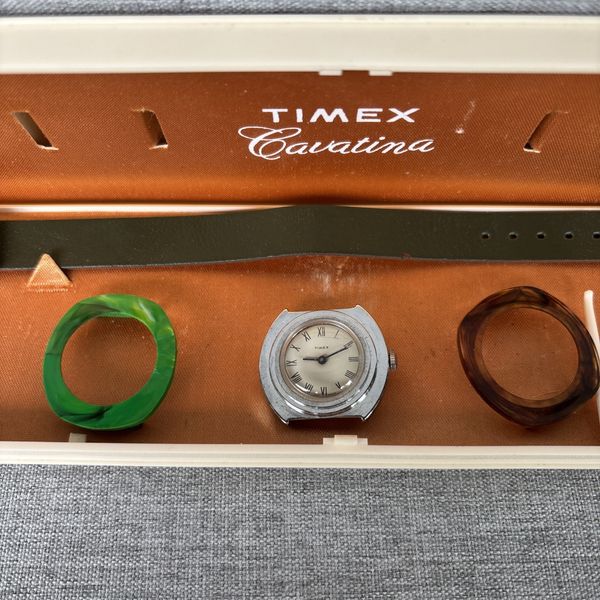 Timex Box Vintage Timex Caratina Watch, Box and Watch Pieces | WatchCharts ...