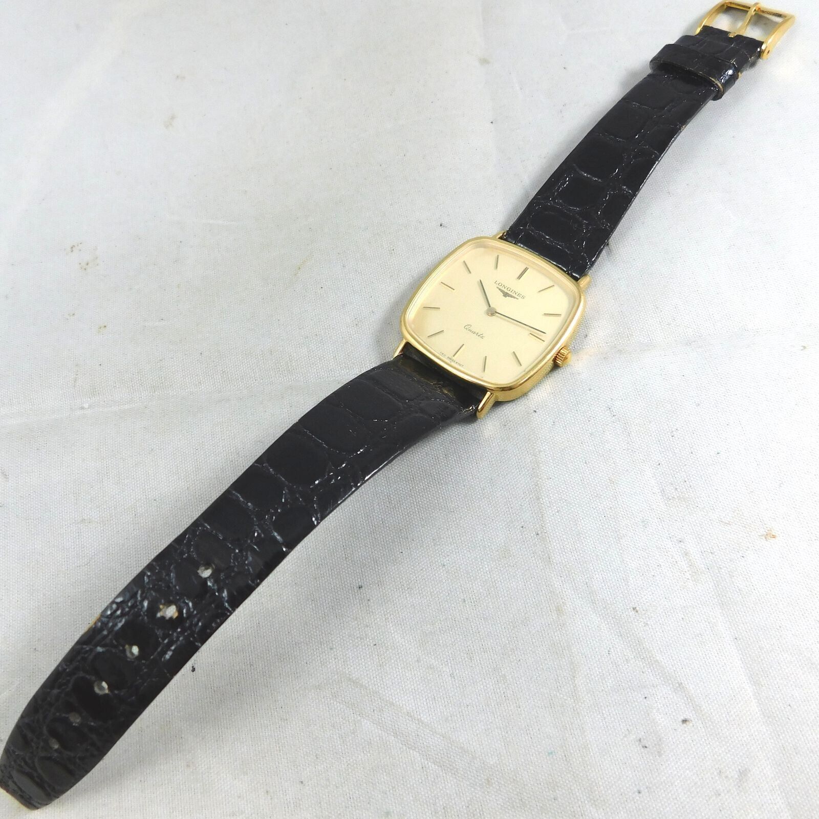 LONGINES L150.2 MEN'S GOLD VINTAGE WATCH QUARTZ SWISS MADE E651