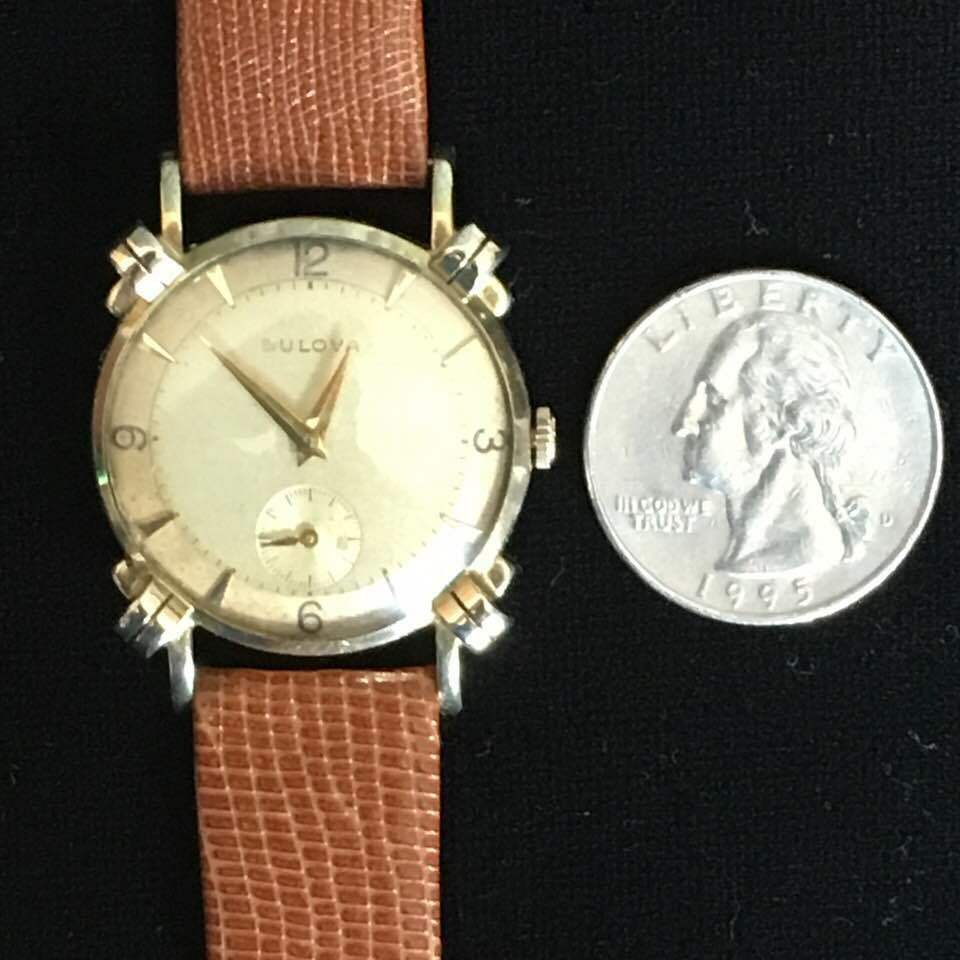 RESTORED 1951 BULOVA ASHFORD MENS SWISS WIND WATCH FANCY KNOTTED