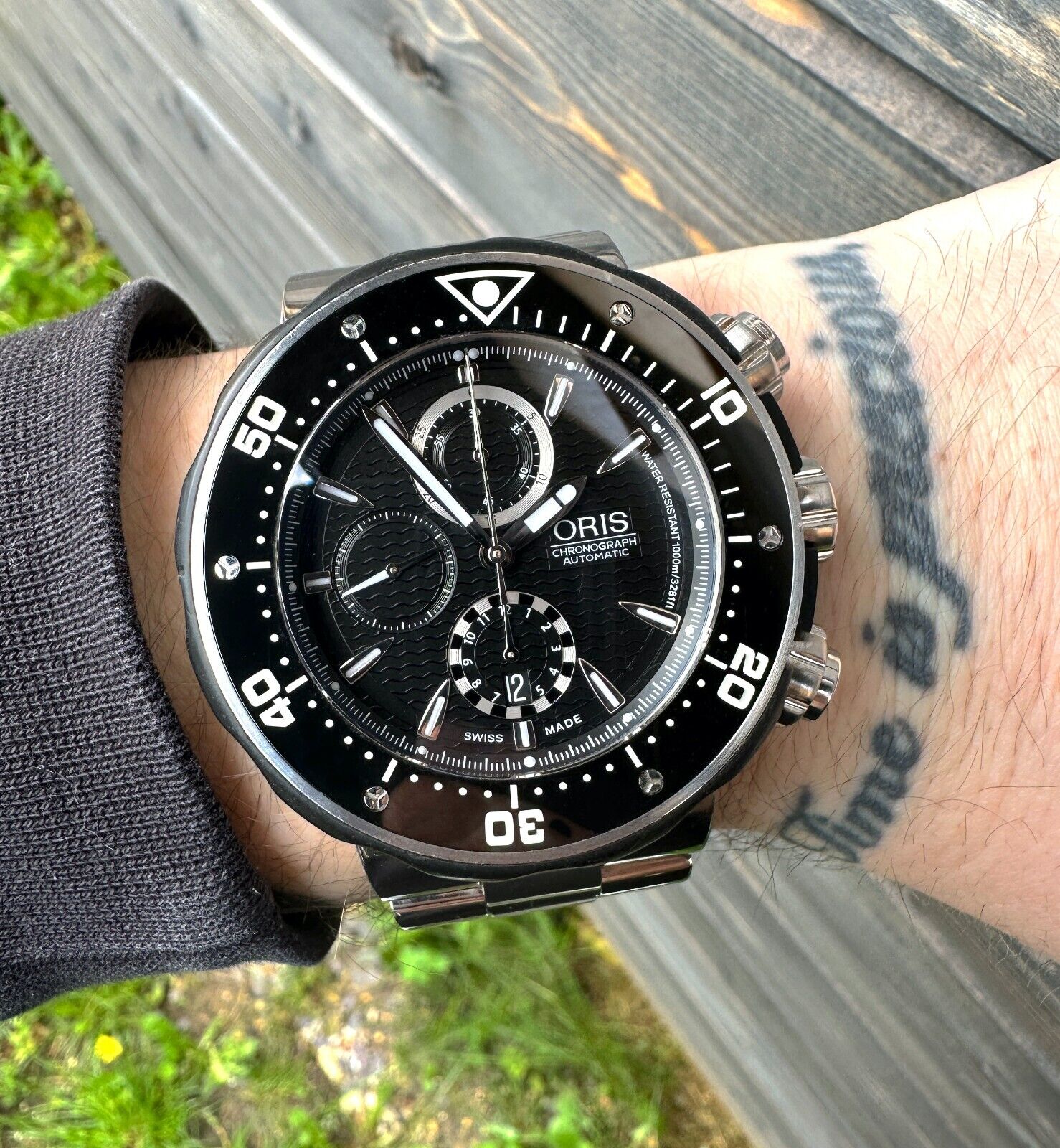 ORIS ProDiver Chronograph Titanium Ref. 01 674 7630 7154-Set, Full Set ...