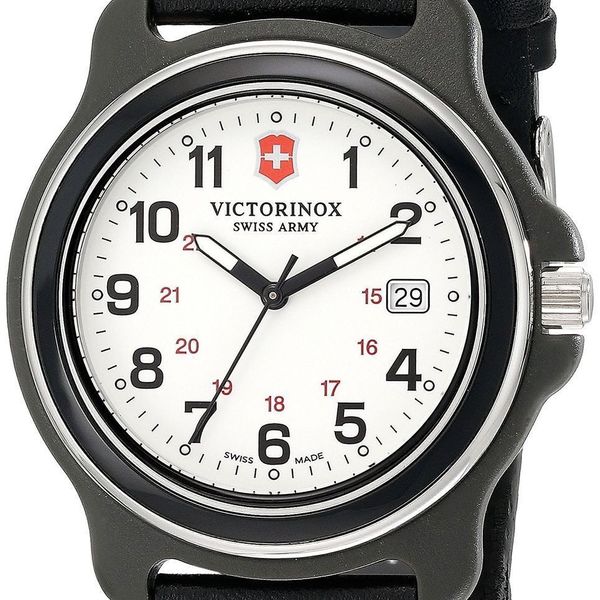 Victorinox Swiss Army Original XL White Black Nylon Men's Watch 249086 ...