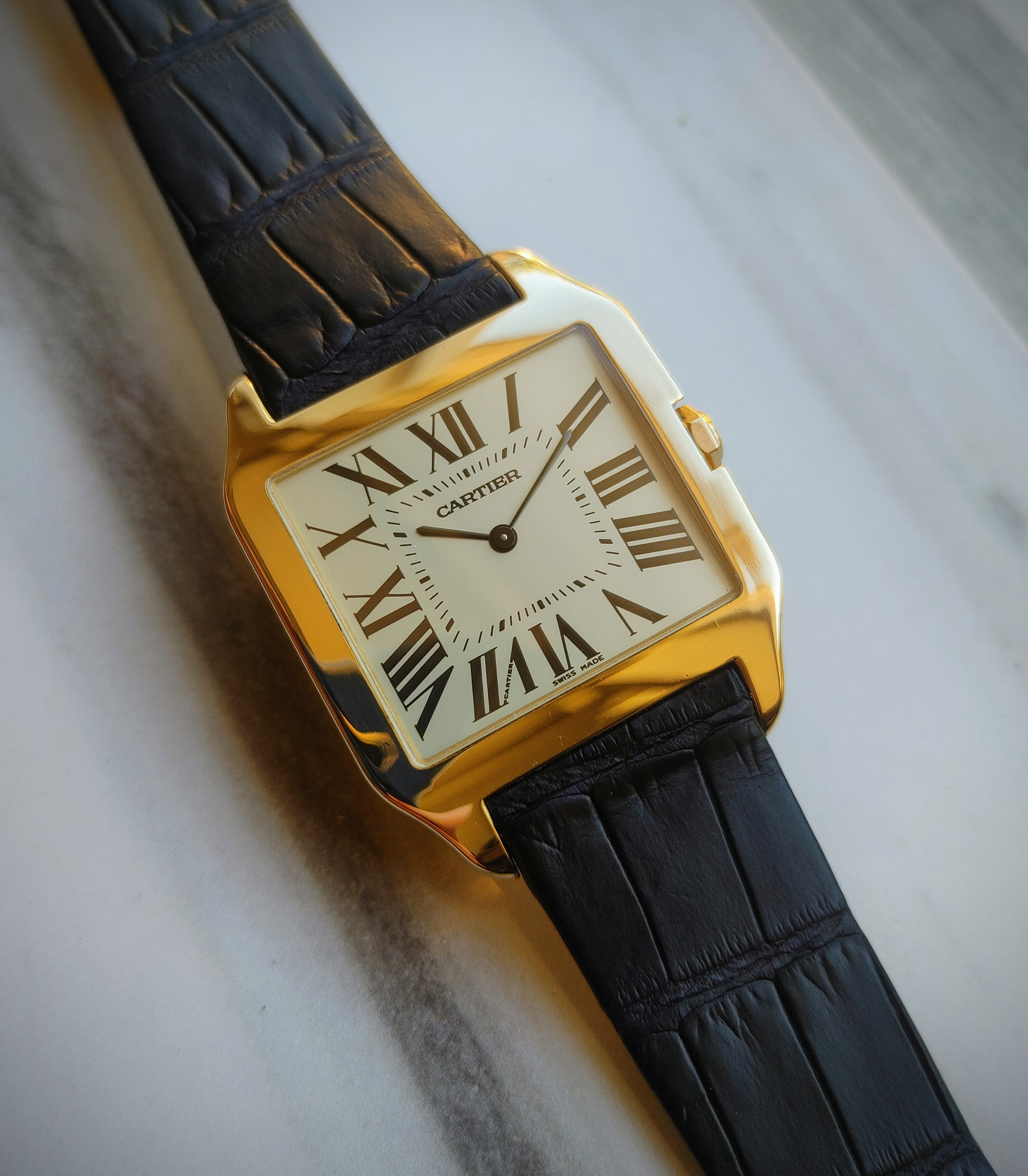 WTS Cartier Santos Dumont 2649 Ultra Thin 18K Yellow Gold