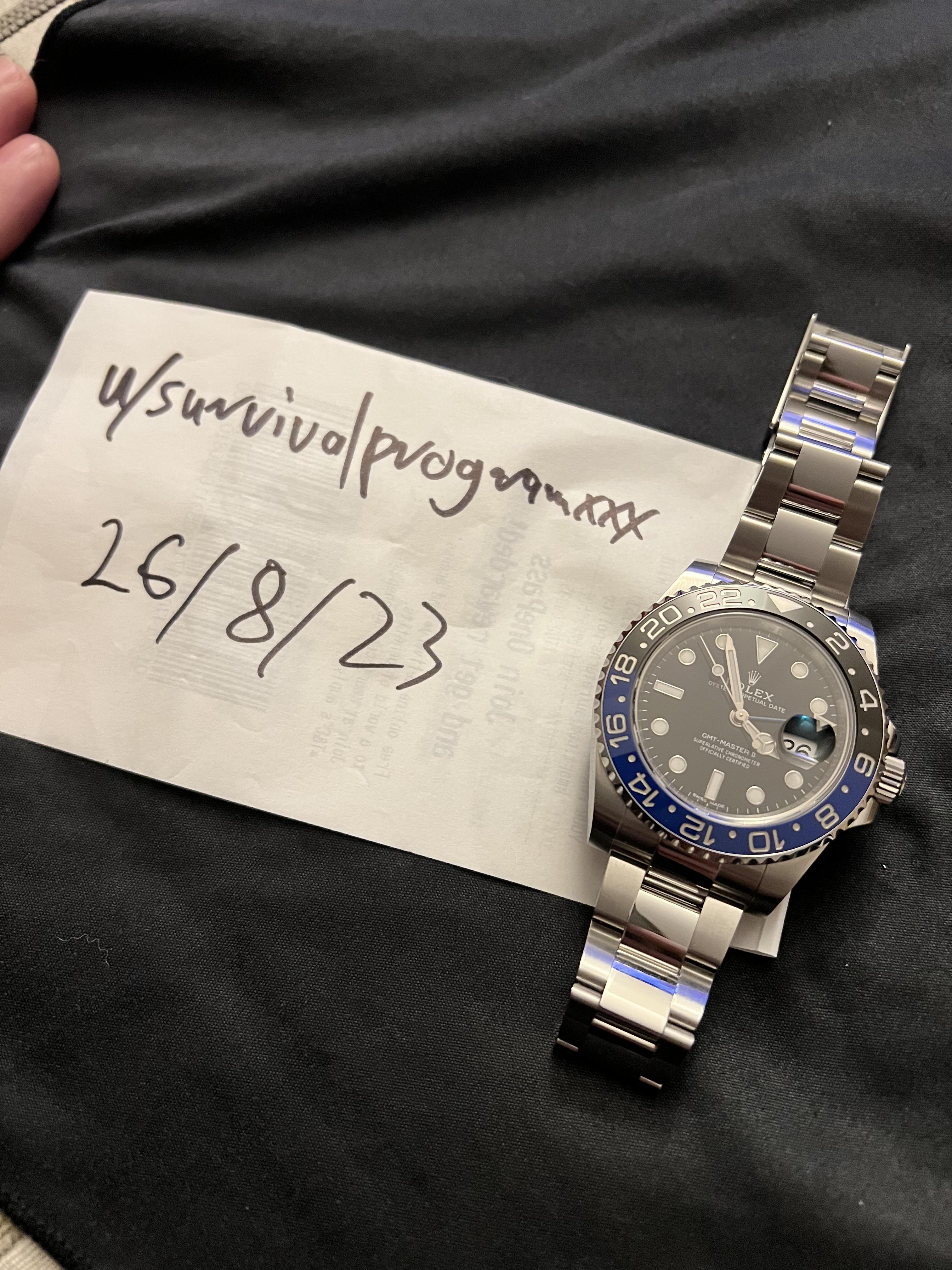 WTS Rolex GMT Master II 2016 Ref.116710BLNR Batman AU