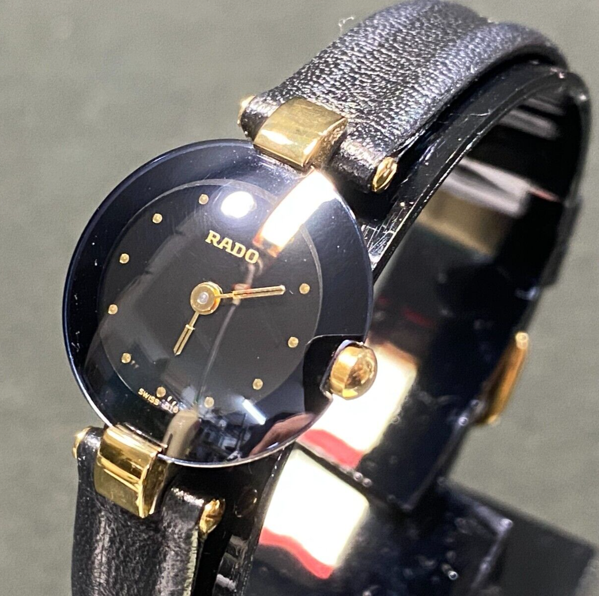 Rado Coupole 204.4079.4N Quartz Women's Black Gold Watch | WatchCharts