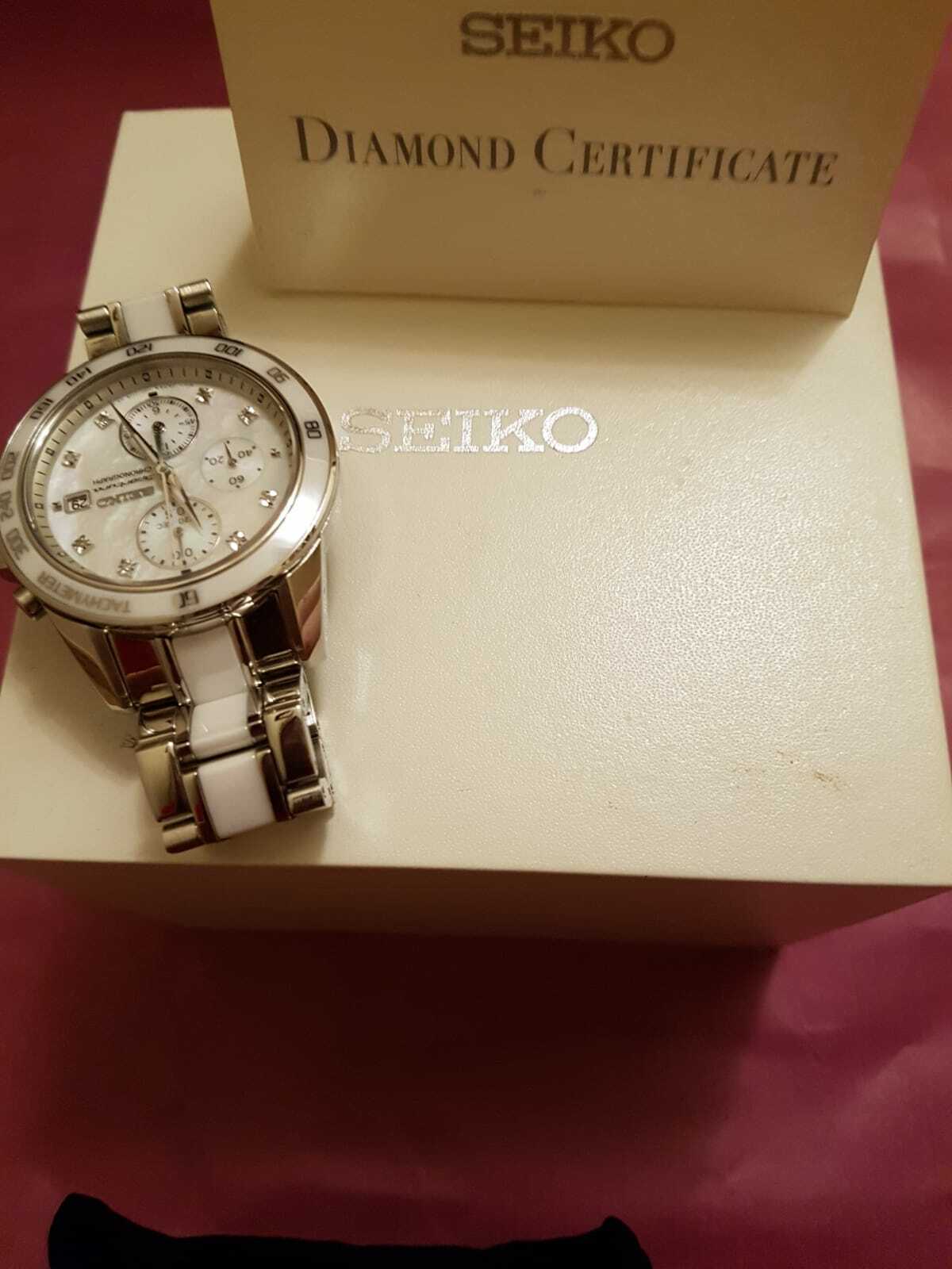 Women s watch seiko diamond certificate diamond 8 WatchCharts