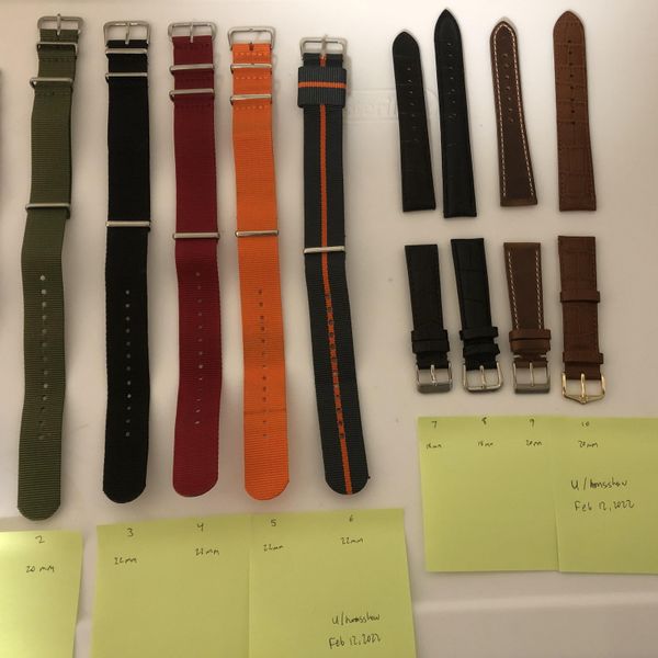 [WTS] Lot of watch straps for sale WatchCharts