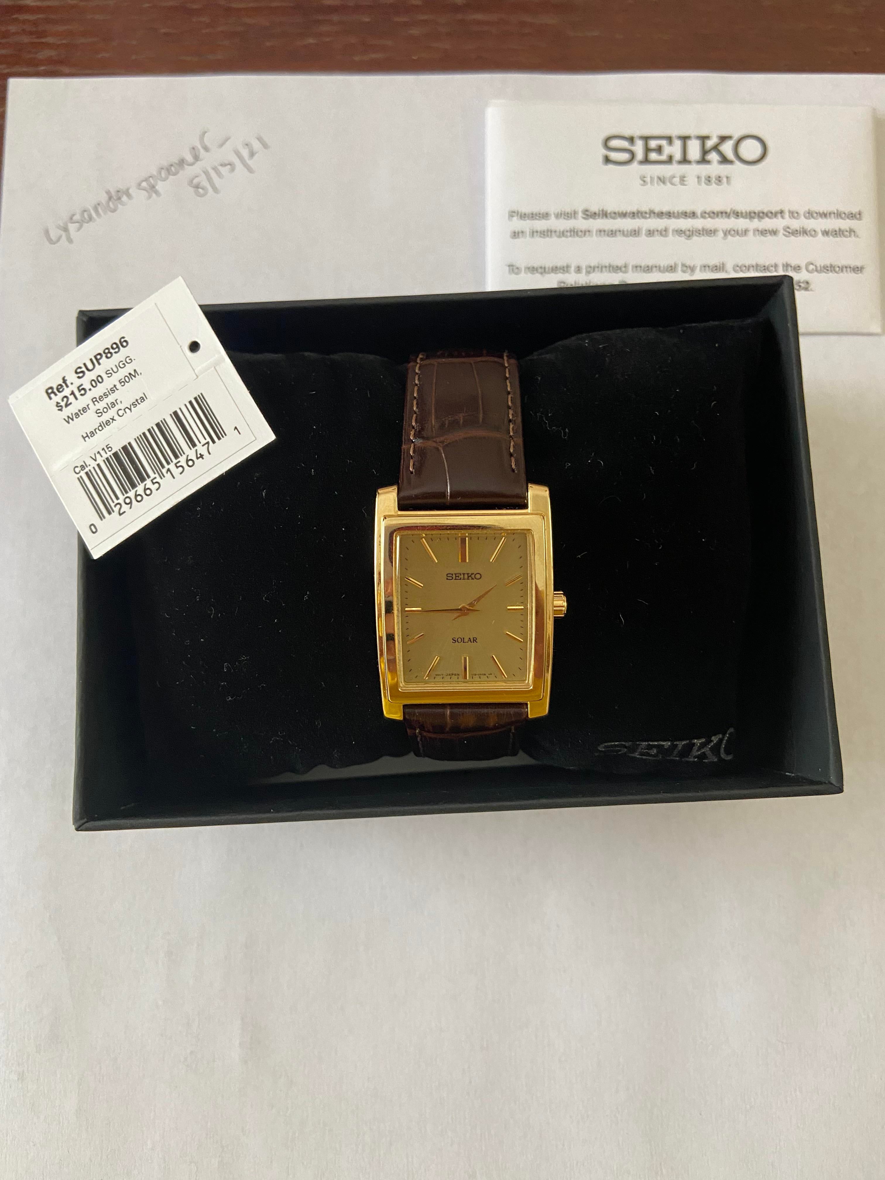 WTS] Seiko SUP896 & Bertucci titanium watch | WatchCharts