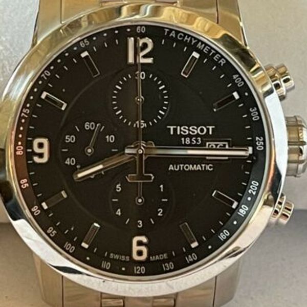 Tissot Prc 200 Automatic Chronograph Black Dial To554271105700