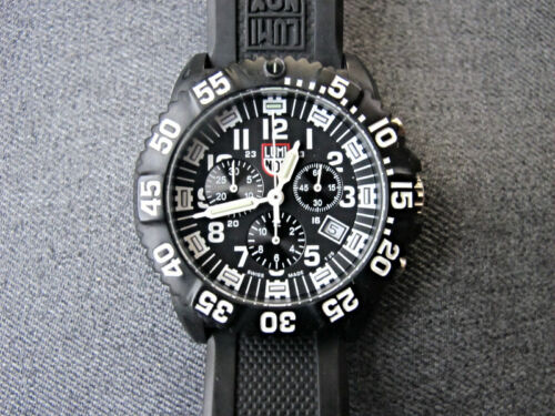 Almost Unused Luminox 3080 Swiss Made Chronograph Watch working