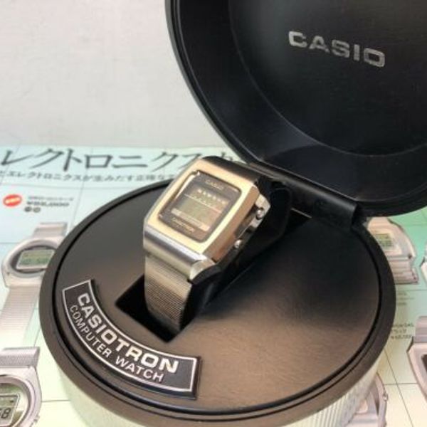 03-502 CASIO Casiotron 1974 Digital LCD Quartz watch uhr MOT Set