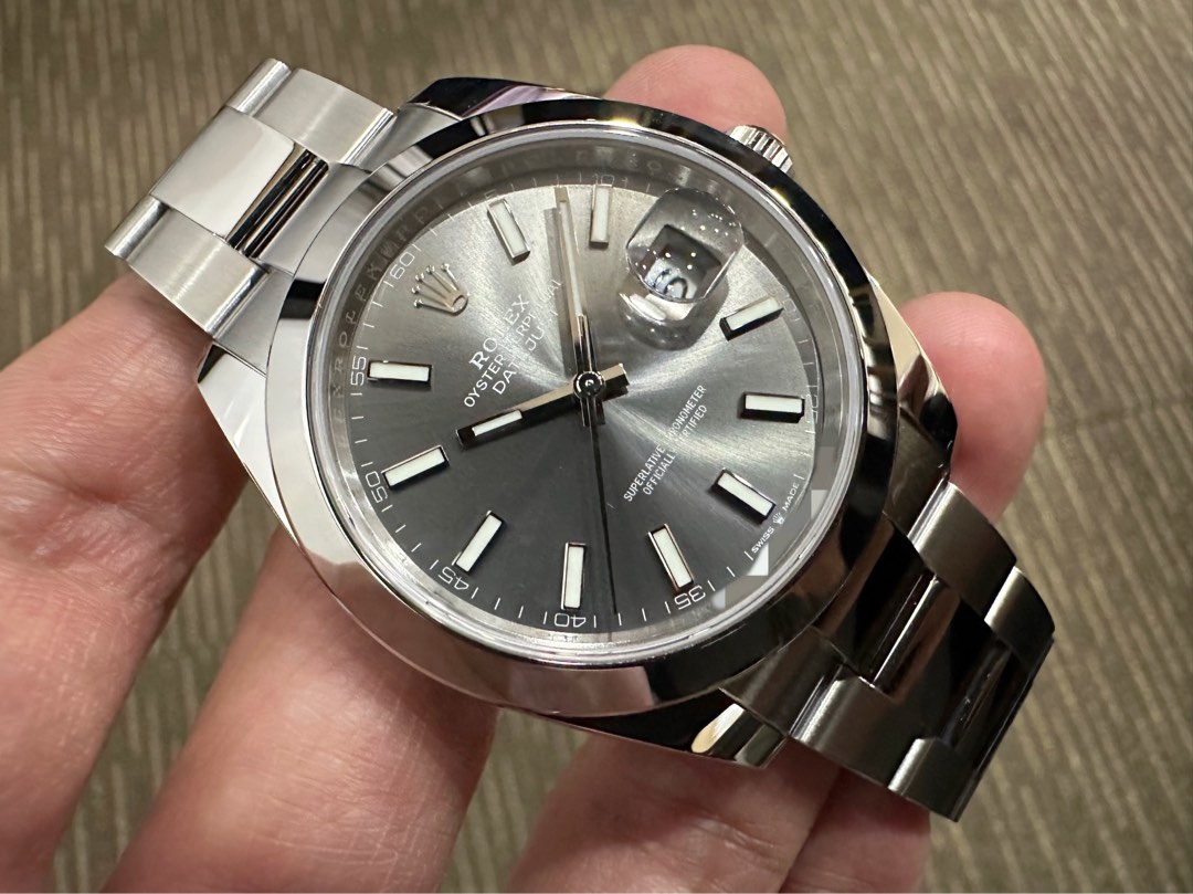 Brand New Sep 23 Rolex Datejust 41 DJ41 Rhodium Grey 126300