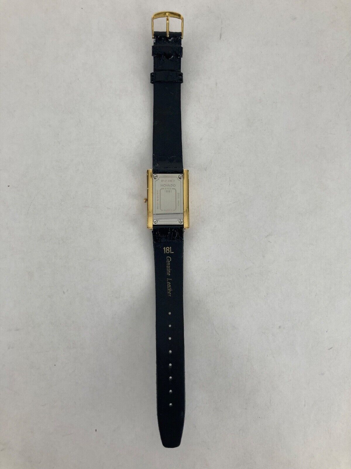 Movado La Nouvelle 25mm 87.C1.450.2 quartz analog watch w/leather