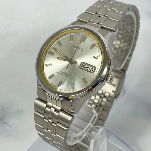 SEIKO BUSINESS-A 8346-9000 DIA SHOCK 27Jewels Automatic Mens Watch Near ...