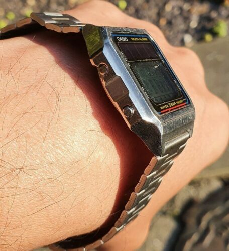 Casio WL-50 (617)CASIO Vintage solar Digital Watch.Rare retro
