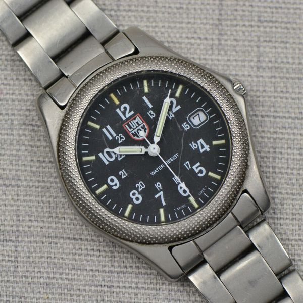 Vintage Luminox Men's Watch H3 Mbm For Parts Or Repair Not Working