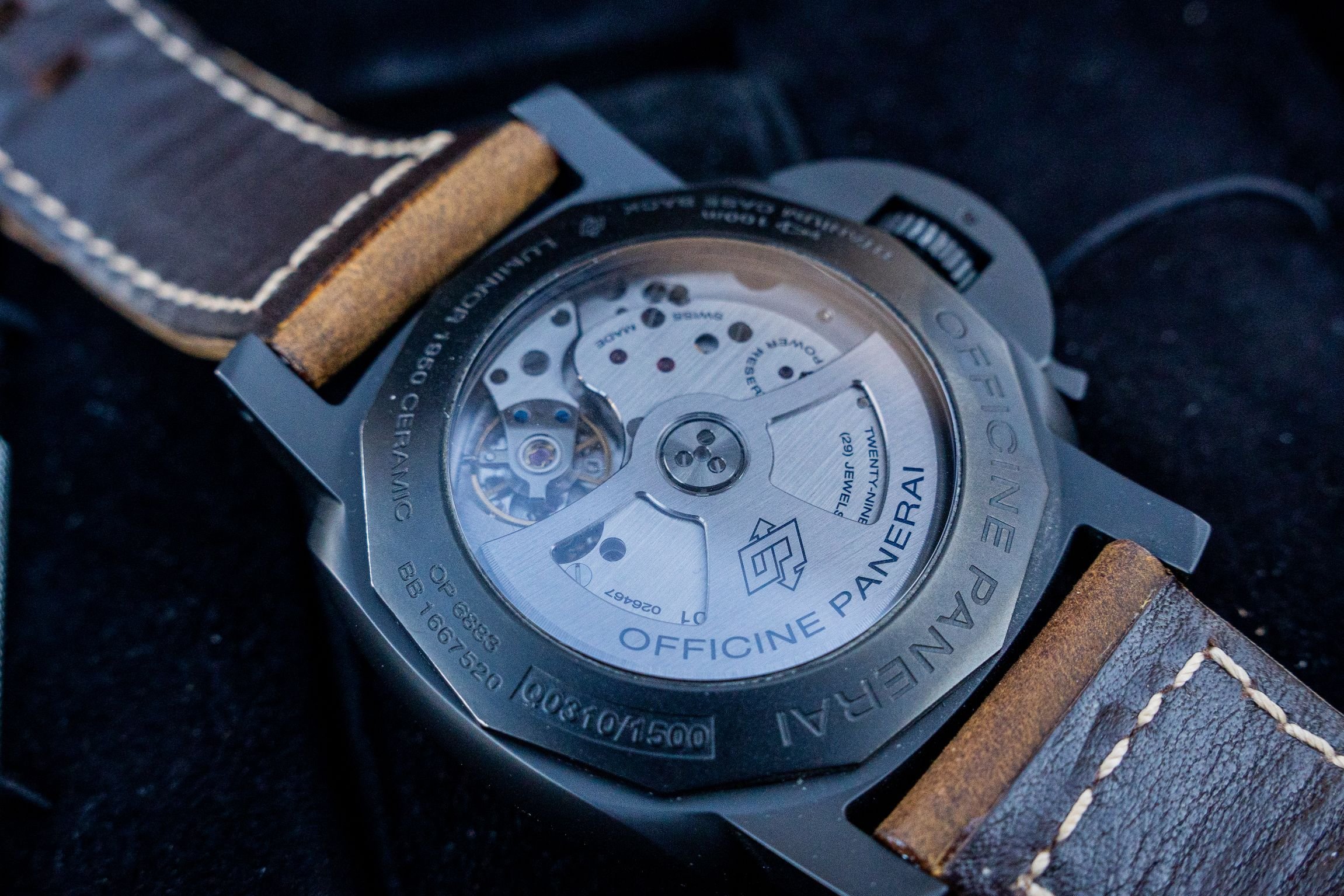 FS Panerai Luminor 1950 3 Days GMT PAM 441 Ceramic Case