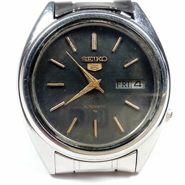 Vintage Seiko Automatic Movement Mens Analog Day Date Dial Wrist Watch ...